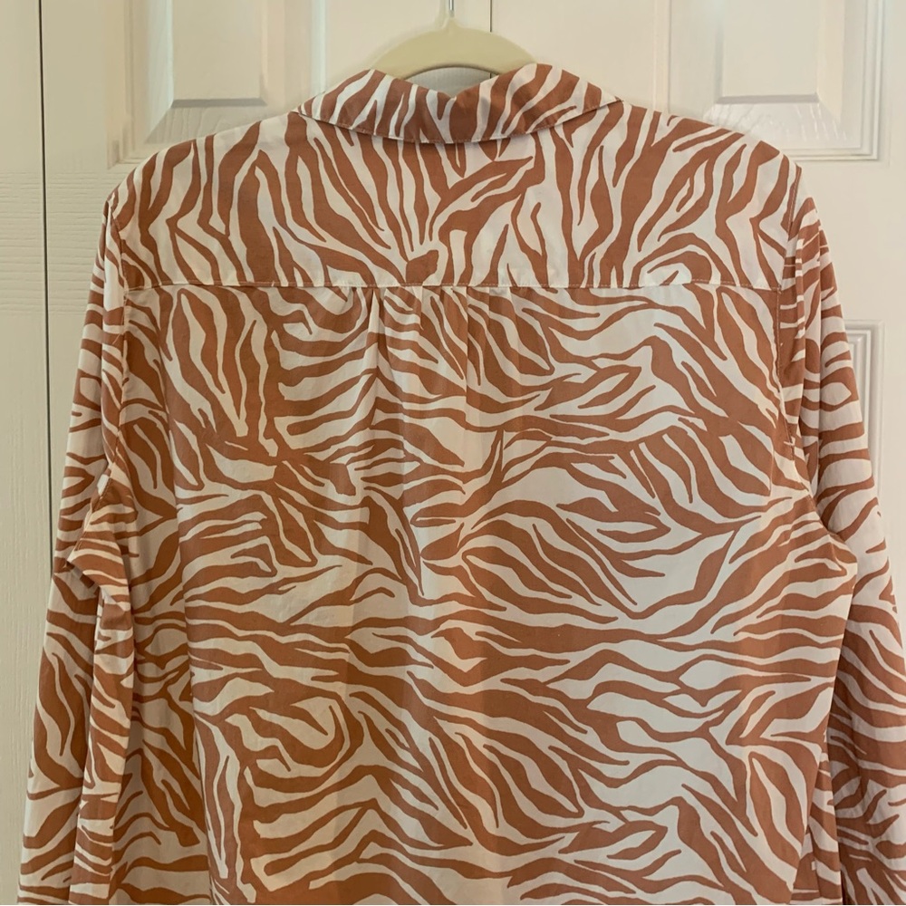 Velvet Heart Pink Zebra Print Long Sleeve Dress or Tunic - Picture 9 of 13
